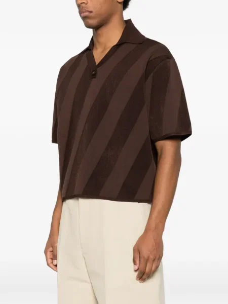 Поло тениска Jacquemus кафяво
