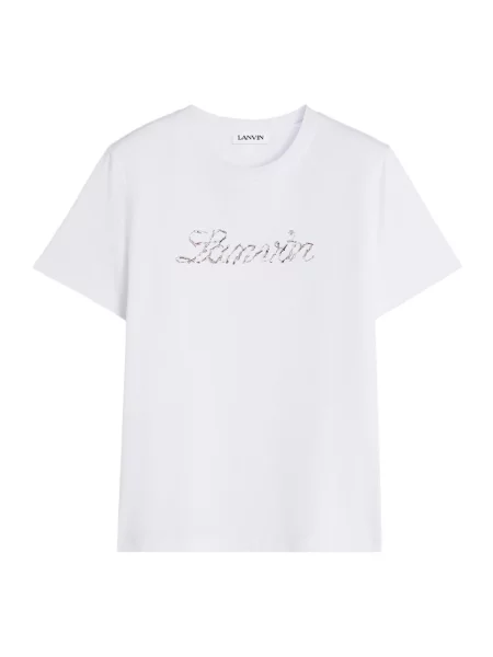 Koszulka Lanvin z logo biała