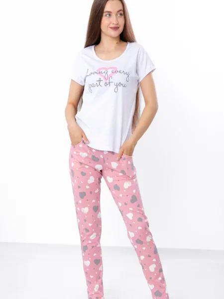 Піжама Носи своє світло-рожевий рожева