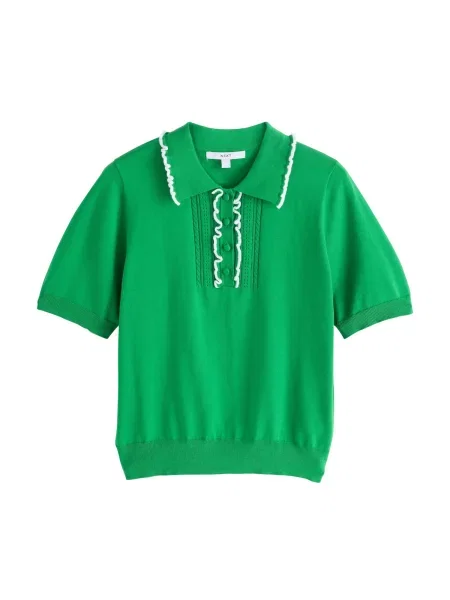 Next Pulover verde alb