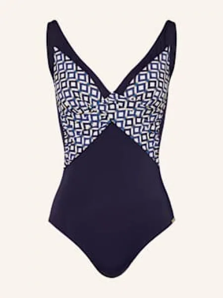 Charmline Strój Kąpielowy Modelujący Seaside Dining blau granatowy