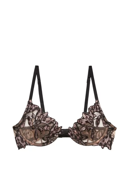 Sutien Fleur Du Mal cu broderie negru