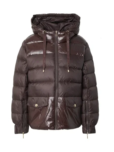 Liu Jo Zimná bunda čokoládová