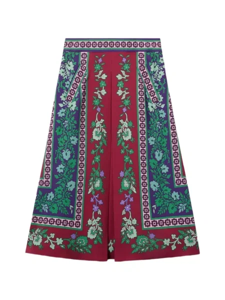 Maksi spódnica maxi La Doublej w kwiatki czerwona