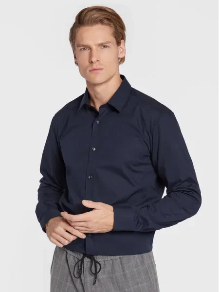 Hugo Риза Тъмносин Extra Slim Fit
