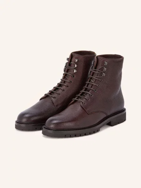 Brunello Cucinelli Botki Sznurowane braun