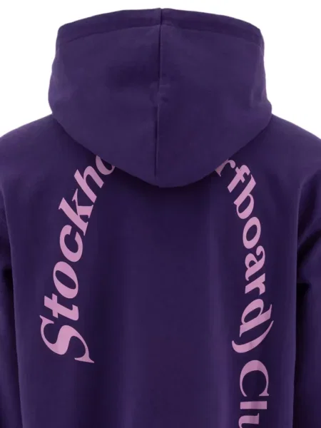 Hoodie Stockholm Surfboard Club με σχέδιο μωβ
