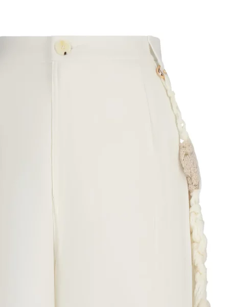 Pantaloni Darkpark alb
