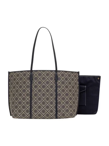 Shopperka Tory Burch beżowa