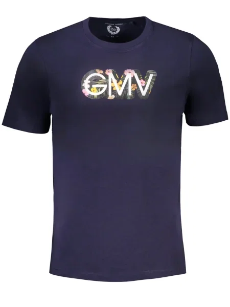 Tricou Gian Marco Venturi scurt albastru