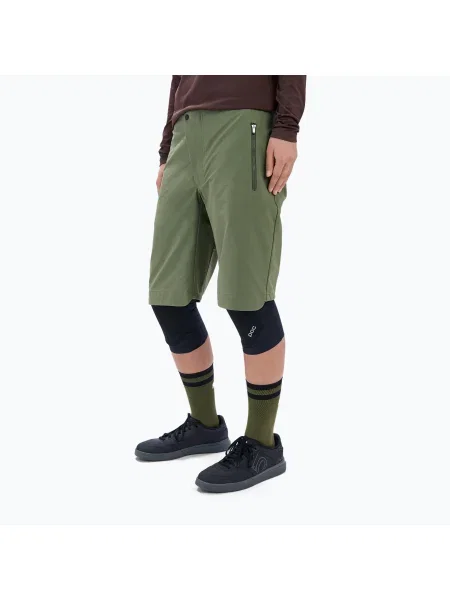 Pantaloni scurți de ciclism pentru femei POC Essential Enduro epidote green verde