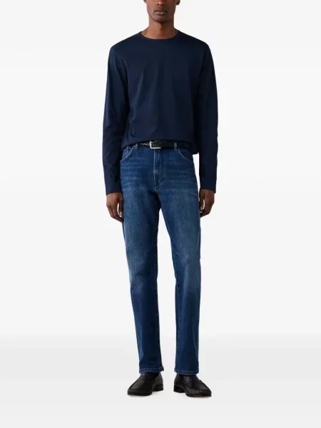 Lung tricou Hackett London albastru