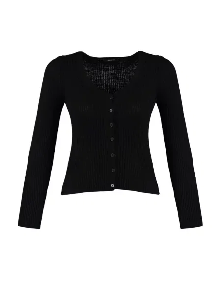 Trendyol Geacă tricotată negru