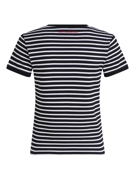 Tricou Karl Lagerfeld cu dungi negru