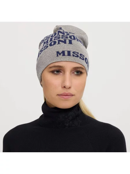 Czapka Missoni niebieska