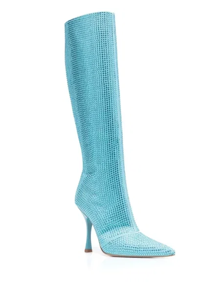 Botine Liu Jo de cristal albastru