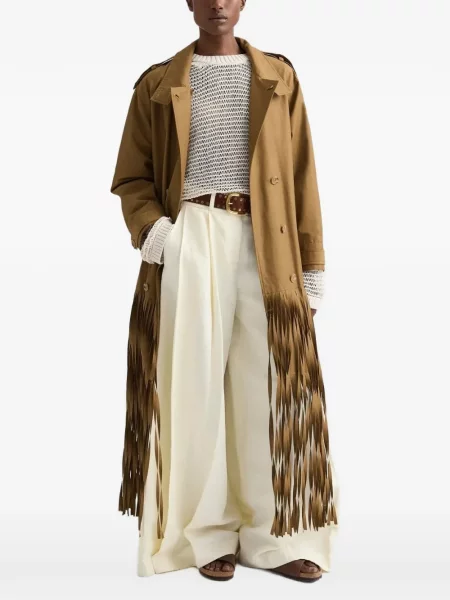 Palton Twp cu franjuri maro