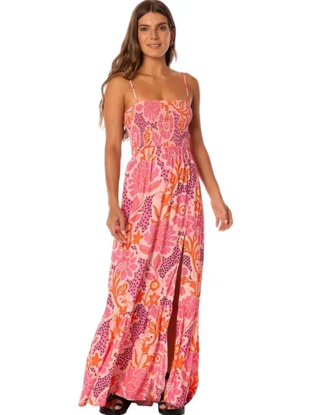 Maaji rochie de vară cu vâscoză Blush Floral Lavinia roz
