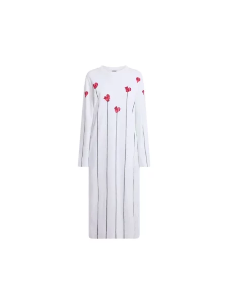 Sukienka Moschino z nadrukiem biała