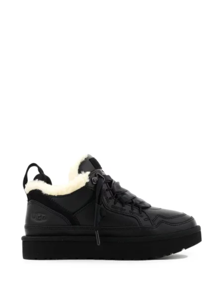 Sneakerși Ugg din piele negru