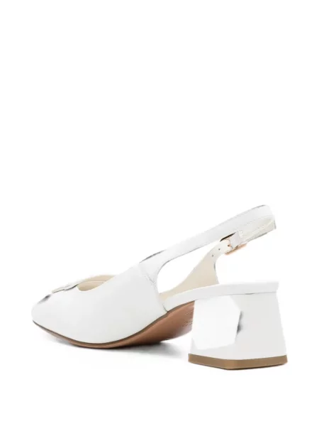 Pantofi cu toc Linda Baumann cu cataramă slingback alb