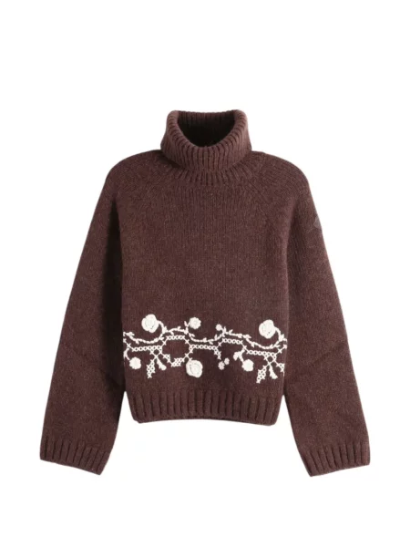 Heláncă Moncler din lână alpaca maro