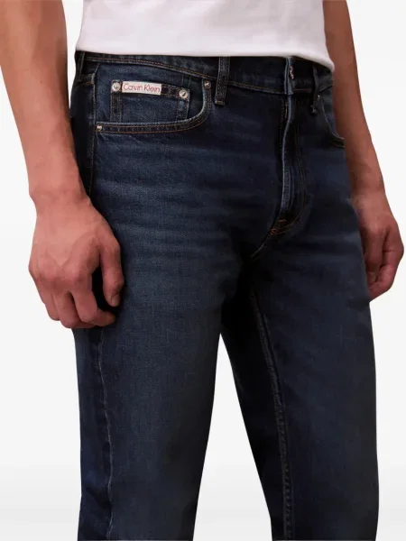 Blugi Calvin Klein cu autograf albastru