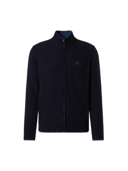 Kardigan North Sails z kaszmiru niebieski