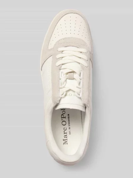 Sneakersy z naturalnej skóry AGAR Marc O'polo białe