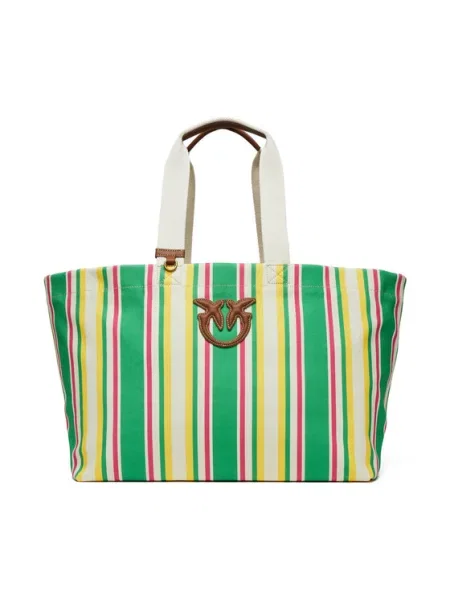 PINKO Сумка Shopping Bag Extra PE 25 PLTT зелений
