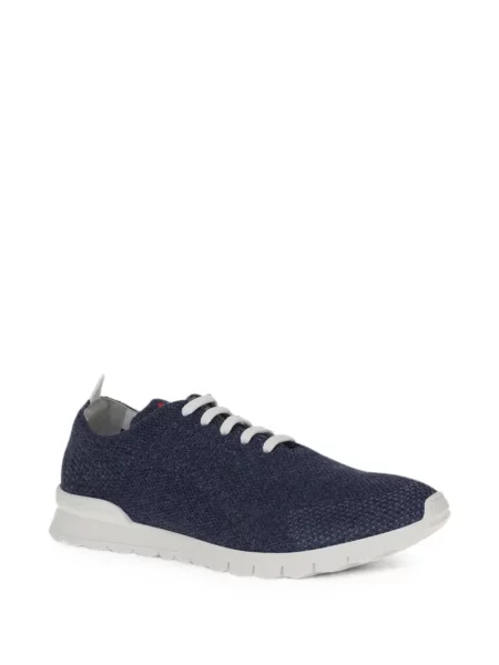 Fűzős kötött sneaker Kiton kék