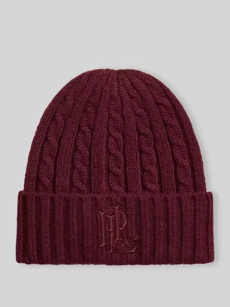 Lauren Ralph Lauren czapka beanie z wełną czerwona