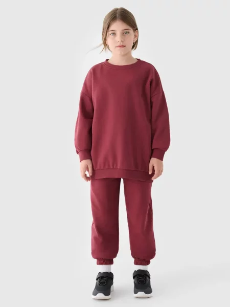 4F spodnie dresowe unisex czerwone