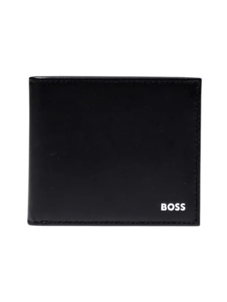 BOSS portfel skórzany czarny