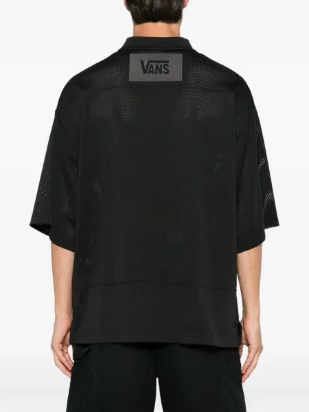 Tricou Vans plasă cu autograf negru