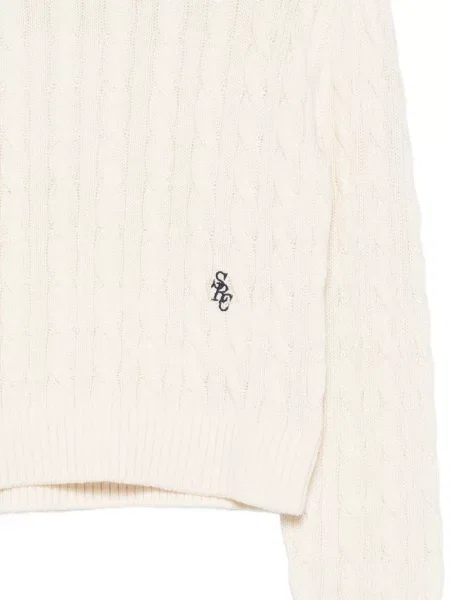 Pulover Sporty & Rich cu broderie