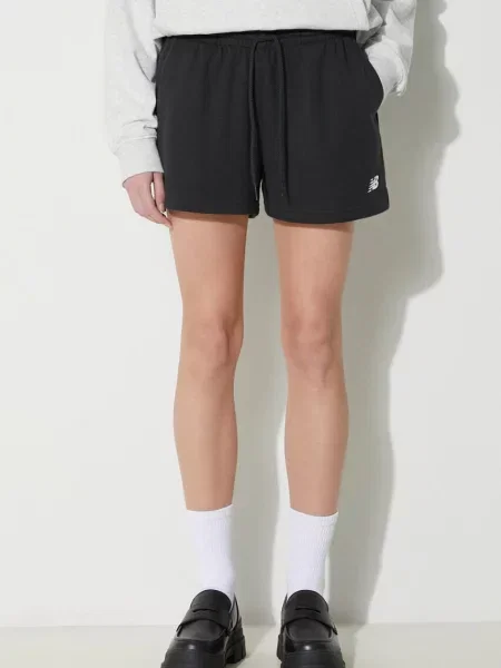 Kratak frotir kratke hlače New Balance crna