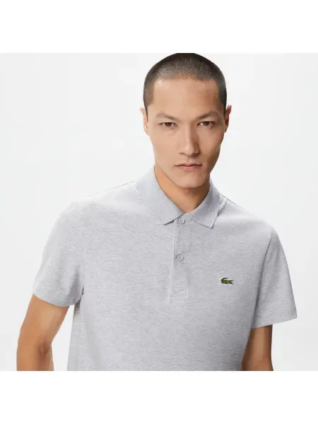 Lacoste Koszulka Polo Regular Fit Z I Bawełny szara