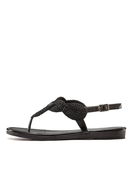 LASCANA Flip-flops negru