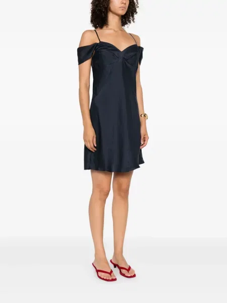 Rochie mini Theory drapată de costum albastru