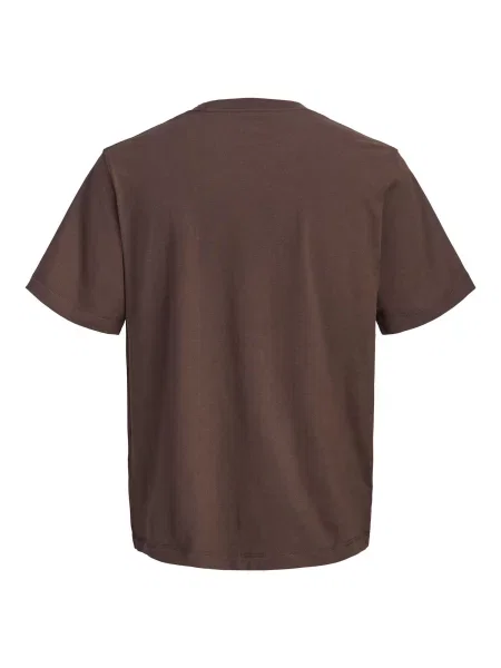 JACK & JONES Tričko JORNORREBRO čokoládová