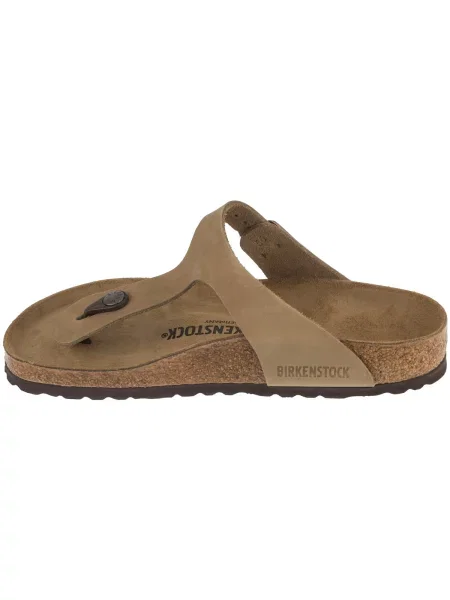 Kožené pantofle Birkenstock hnědé