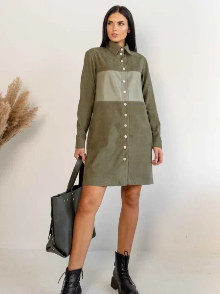 Сукня міні RiMari віскоза/поліестер хакі