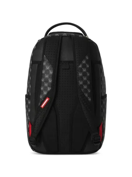Ruksak Sprayground karirani s printom crna