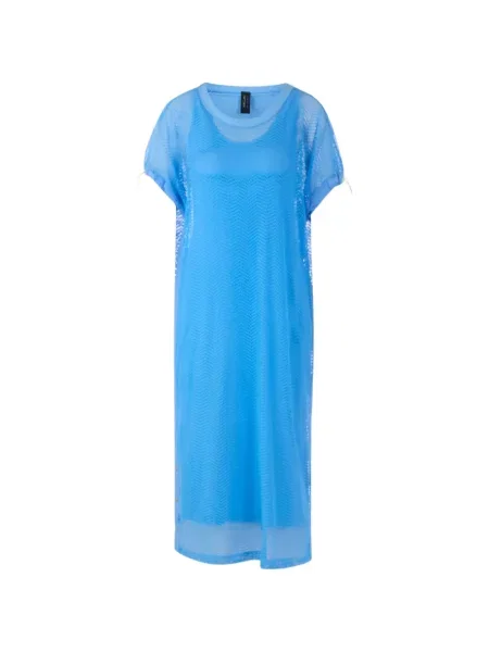 Rochie midi Marccain plasă albastru