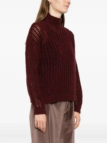 Pulover Max Mara ajurat roșu