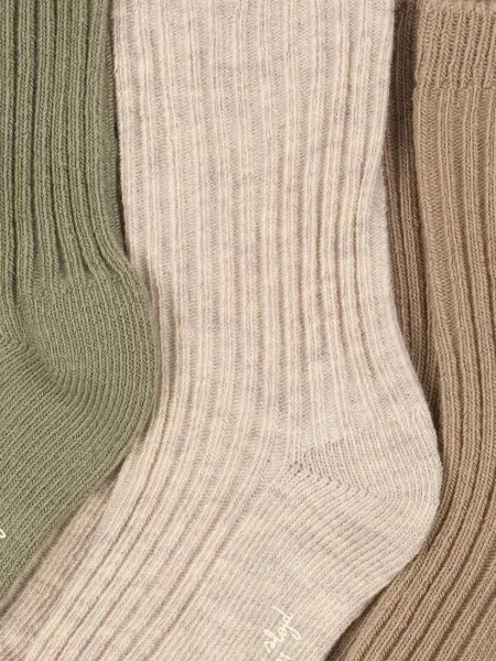 Konges Sløjd ponožky 3 PACK RIB SOCKS