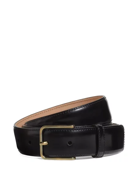 Curea Zegna din piele cu cataramă negru