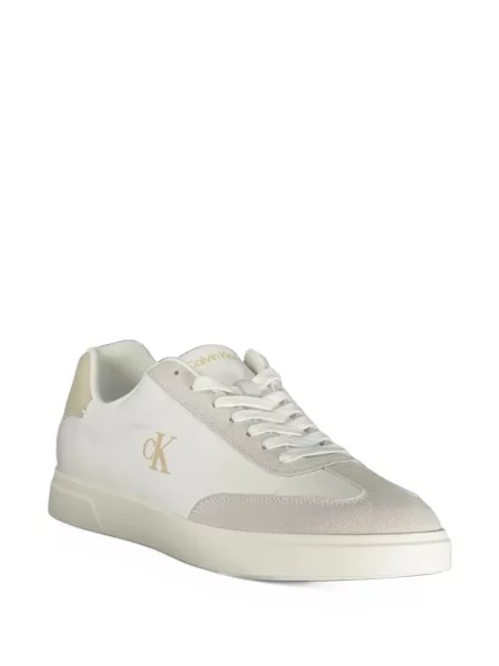 Sneakerși Calvin Klein cu imagine alb