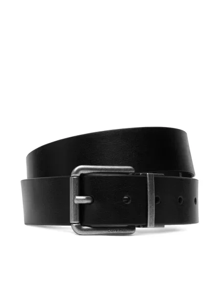 Ζώνη Calvin Klein Casual Roller Buckle Adj/Re μαύρο